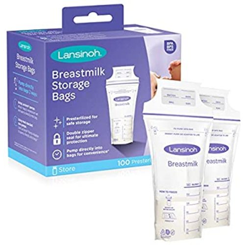 Lansinoh Breastmilk Storage Bags, 100 count