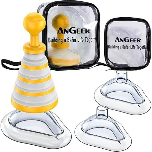 Choking Rescue Device, Anti Choking Device for Baby and Adults, EasyFoldVac Portable Airway Suction Device for Children, First Aid Kit for Kids and Adults - Home Kit