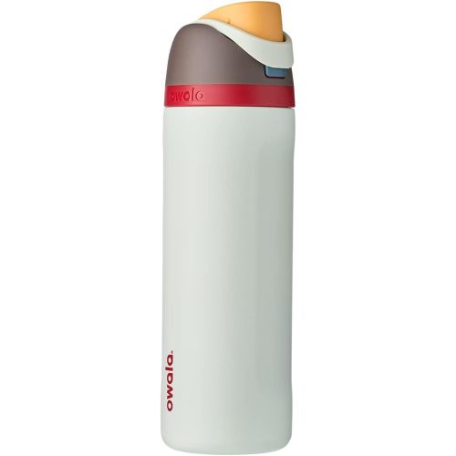 Owala FreeSip Insulated Stainless Steel Water Bottle with Straw for Sports, Travel, and School BPA-Free Sports Water Bottle, 24 oz, Boneyard