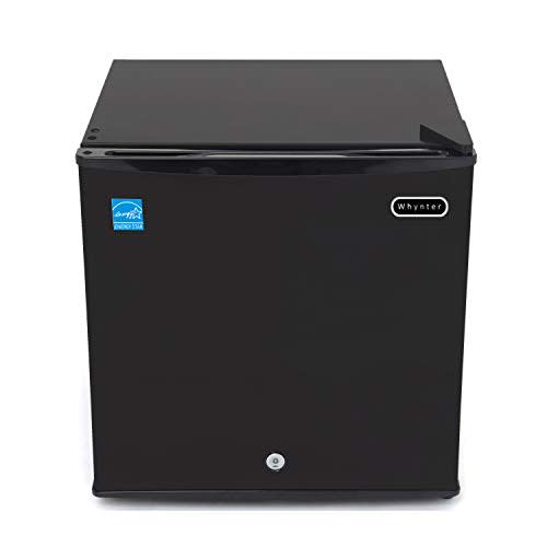 Whynter CUF-110B Mini Foot Rated Small Upright Freezer With Lock, Black, 1.1 Cubic Feet