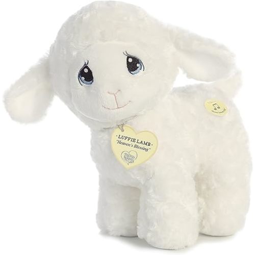 Aurora - Precious Moments - 10" Luffie Lamb Musical, White