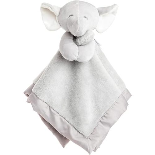 KIDS PREFERRED Carter's Baby Blanket Unisex Loveys for Babies Essentials, Newborn Boys and Girls Security Blankets with Soft Minky Fabric, Snuggle Toy Plush Stuffed Animal - Grey Elephant