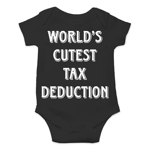 AW Fashions World's Cutest Tax Deduction Baby Bodysuit Adorable Newborn Infant Girl Romper Boy Clothes