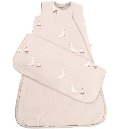günamüna® Baby Girl Bamboo Rayon Long Sleeve Sleep Bag DIAPER-ZiP 1.0 TOG - Tutu Goose - 3-9 Months