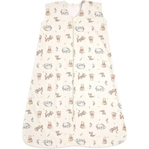 HALO Disney Sleepsack, 100% Cotton Wearable Blanket, Swaddle Transition Sleeping Bag, TOG 0.5, Winnie Frolic, Medium, 6-12 Months