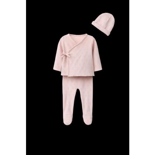 POINTELLE HEART LAYETTE SET AND BAG - Pink | ZARA United States