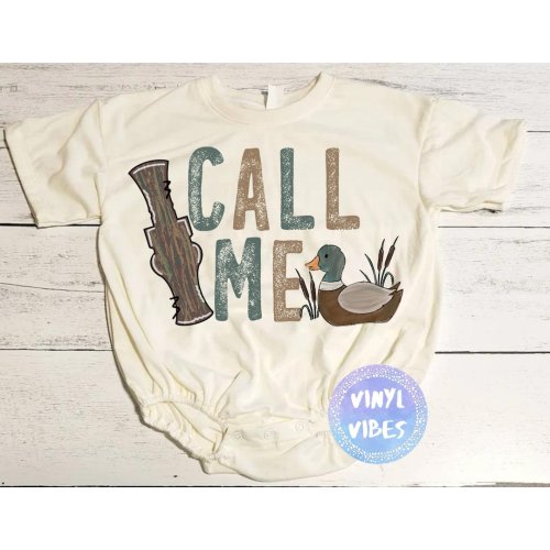 Boy Duck Hunting, Duck Call Bubble Romper