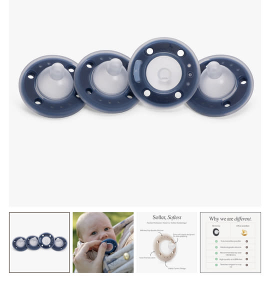 Ninni Pacifier Blueberry 4 Pack