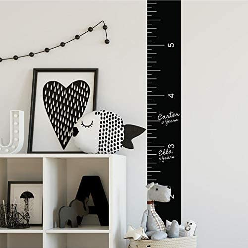 RoomMates RMK4022GC Growth Chart Chalk Ruler Peel and Stick Giant Wall Decal