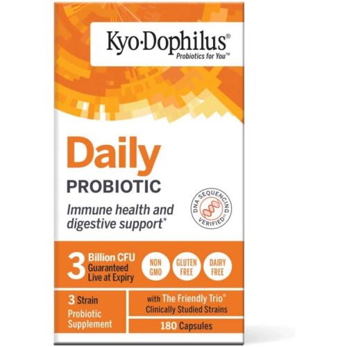 Kyo-Dophilus Daily Probiotic, Immune and Digestive Support*, 180 capsules (Packaging may vary)