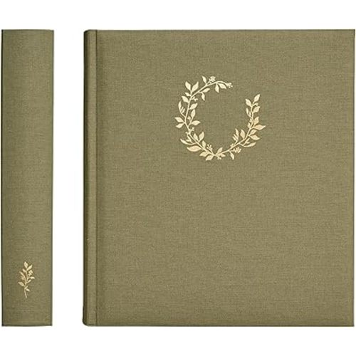 Premium Scrapbook Album - Scrapbook Photo Album with Writing Space - 100 Pages for Multiple Photo Sizes, 4x6, 5x7, 6x8, 8x10 - Acid Free Photo Album for Wedding - Graduation Photo Album