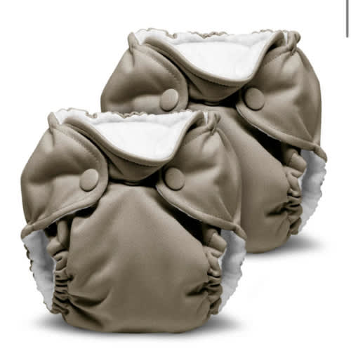 Lil Joey All In One Cloth Diaper (2 pk) - Pebble Tan