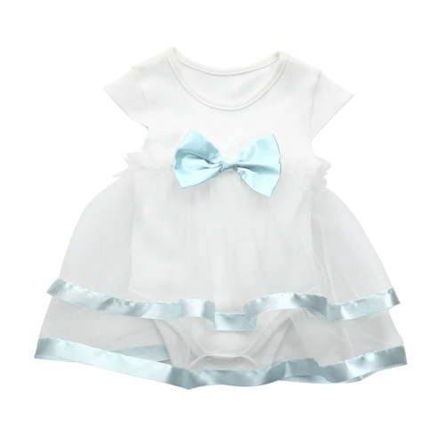 ZHUASHUM girls Dresses Party Baby Birthday Girls Bow Romper Jumpsuit Dress Tutu Skirt easter clothes White,Size:6-9 Months