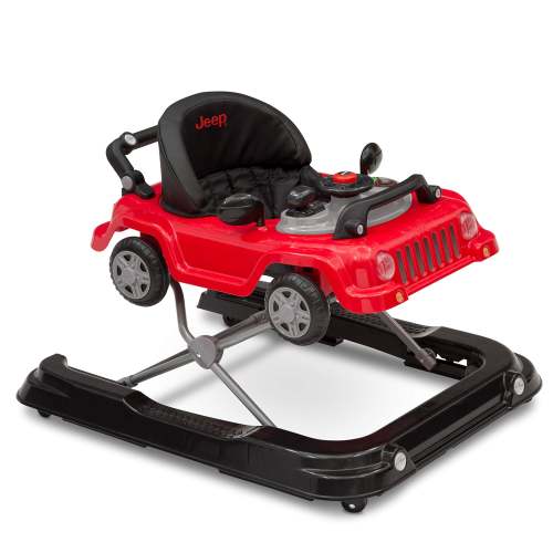 Jeep 22508-2312 Classic Wrangler 3-in-1 Grow With Me Walker (Red) - New