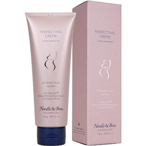Noodle & Boo Perfecting Crème, Pregnancy Skin Care Stretch Mark Cream Enriched With Cocoa Butter and Avocado Oil, 4.8 Fl. Oz