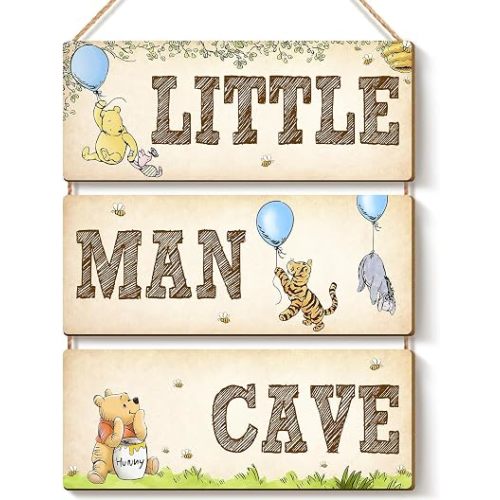 Winnie Room Decor, Pooh Bear Nursery Decorations for Little Boy