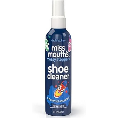 Miss Mouth's Messy Steppers Shoe Cleaner - Ready To Use Cleaner for Rubber, Canvas, Leather to Remove Dirt, Grass, Scuffs
