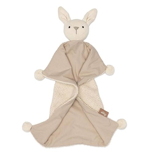 Crane Ollie The Bunny Lovey: 100% Organic Cotton Security Blanket