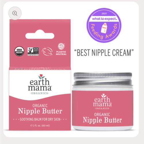 Organic Nipple Butter Breastfeeding Cream | Earth Mama