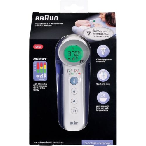 Braun Thermometer Touchless & Forehead BNT4 | Thermometers | Baby Bunting AU