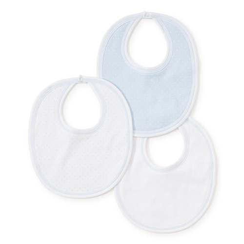 Blue Dot 3 Pack Bib Set w/ Tulle Bag