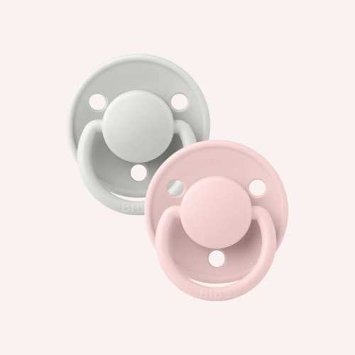 Round De Lux Silicone Dummy Duo - Haze/Blossom