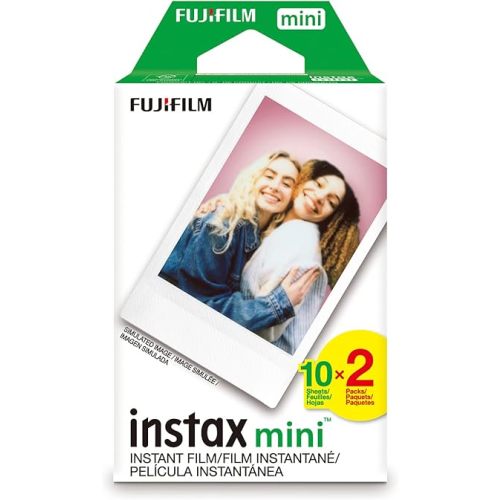 FUJIFILM Instax Mini Instant Film Twin Pack (White), 20 photos
