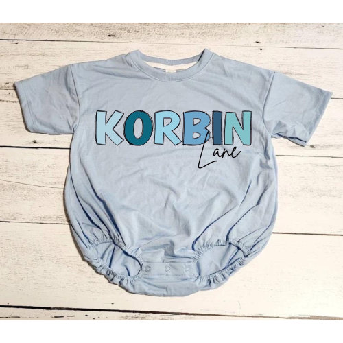 Personalized Baby Boy Bubble Romper – Custom Name Bodysuit – Newborn Outfit – Baby Shower Gift – Infant Boy Clothing – Summer Baby Romper