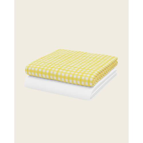 Gingham Crib Sheet Set