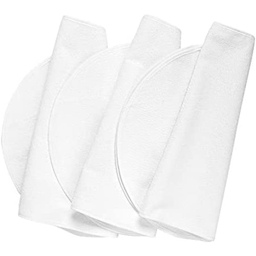 Boppy Changing Pad Liner | 3 Count | Crisp White Terrycloth | Waterproof Backing Makes Messy Diaper Changes a Breeze | For Changing Pads or On-the-Go | Machine Washable and Dryable