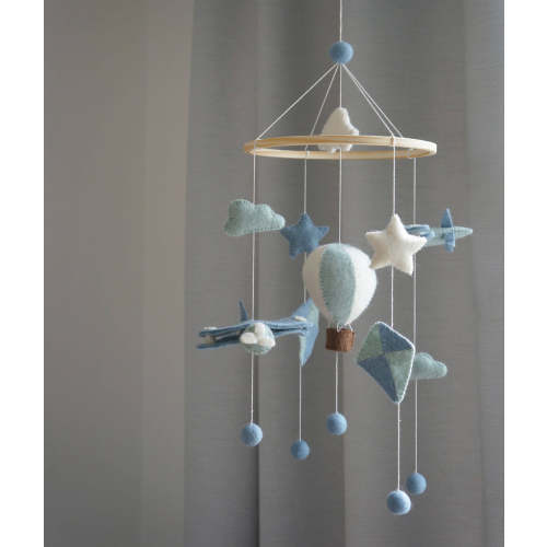 Gamcha Mobile - Airballoon/Plane/Kite, Blue
