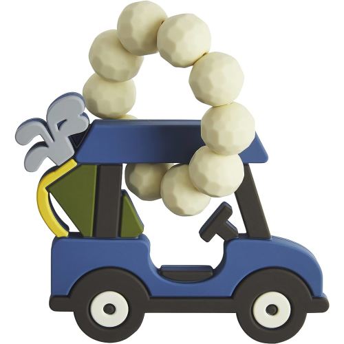 Mud Pie Golf Cart Teether, Blue