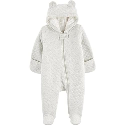 Simple Joys by Carter's unisex-baby Fleece Footed Jumpsuit Pram