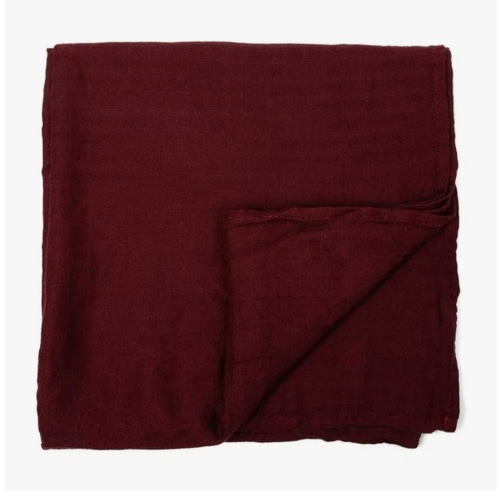 Swaddle Blanket - Maroon