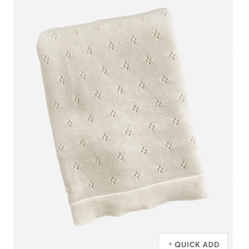 Organic Cotton Heirloom Pique Blanket