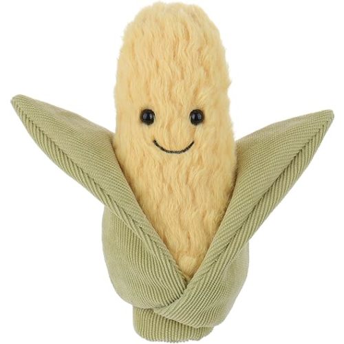 Apricot Lamb Cute Toys Plush Pure Corn Stuffed Food Soft Cuddly Perfect for Kids 7.1 Inches