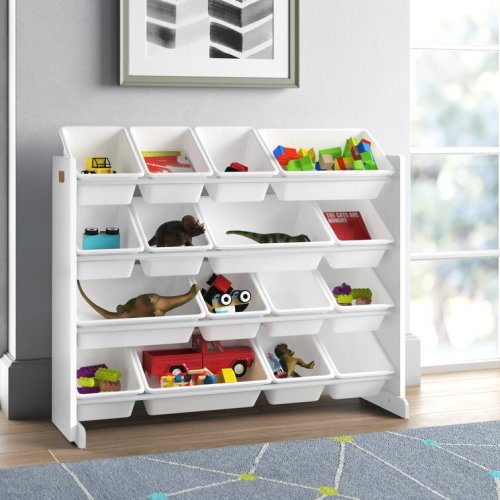 Bratton Manufactured Wood Toy Organizer with Bins