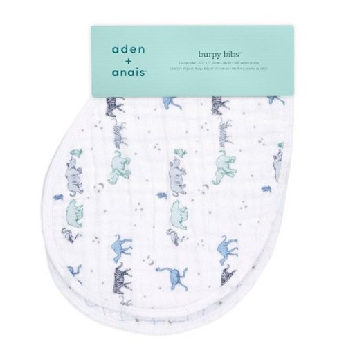 aden and anais Essentials 2pk Burpy Bib, Color: Rising Star
