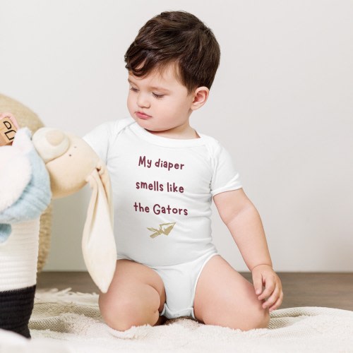 FSU Diaper Smells like Gators Baby Onesie