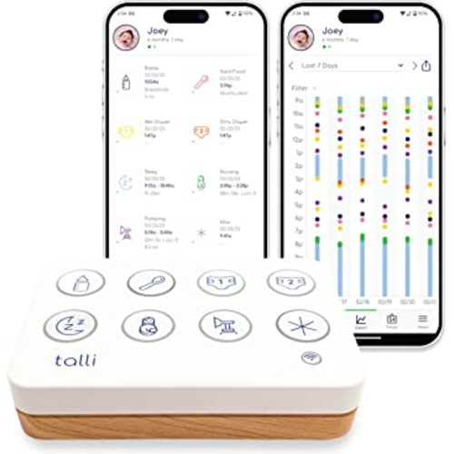 Talli - WiFi Device to Log Feedings, Diapers, Sleep & More with One Touch, Links to The Talli App Where You can Monitor Everything & Share Data with Caregivers and Doctors, 2023 Launch Date
