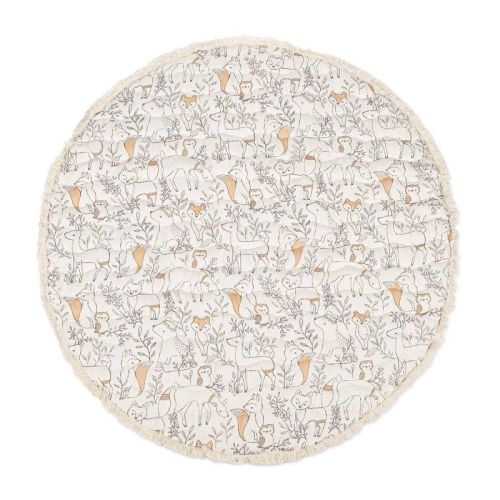 Crane Baby Cotton Quilted Activity Playmat - Ezra