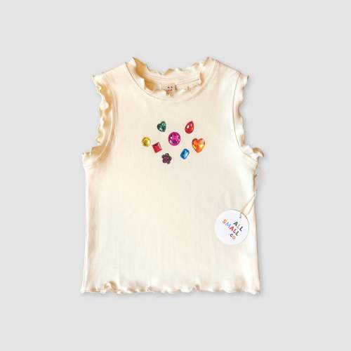 Gem Ruffle Tank | All Small Co – All Small Co.