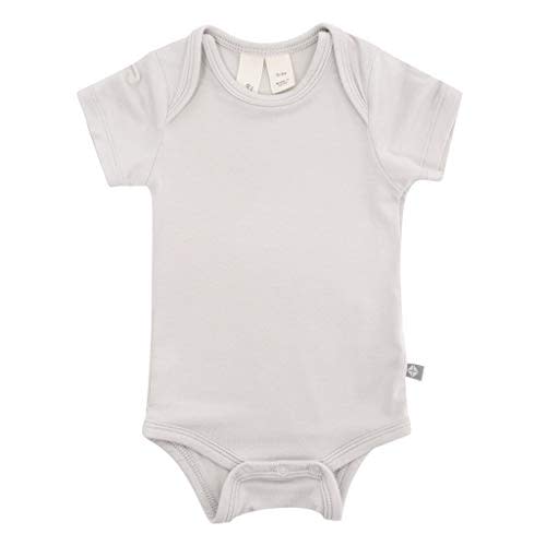 KYTE BABY Short Sleeve Unisex Baby Bodysuits, Rayon Made From Bamboo Material