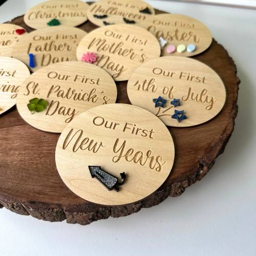 Twin Milestone Cards, Our First Holiday Milestones, Halloween, Baby Photo Props, Baby First Halloween, First Thanksgiving, Twin Gift