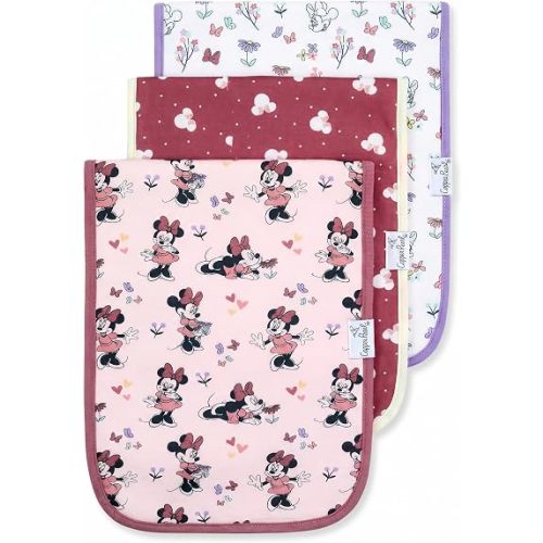 Copper Pearl Premium Baby Burp Cloths - 3-Pack Large Cotton Burp Cloths, Extra Soft Spit Up Rags with 3 Absorbent Layers