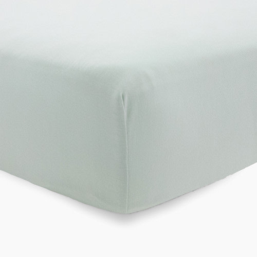 Little Unicorn Stretch Knit Crib Sheet - Frost Green