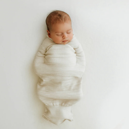 Bamboo Blend Beige Swaddle Sleep Sack – Swaddelini
