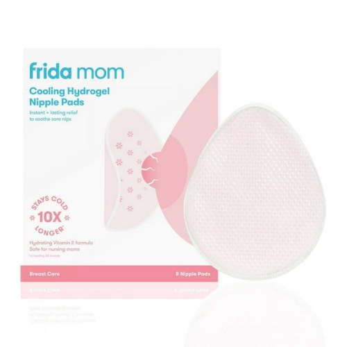 Frida Mom Sore Nipple Cooling Hydrogel Nipple Pads for Breastfeeding and Lactation Pain Relief, 8 Count