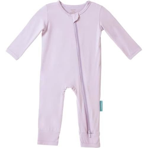 Baby Long Sleeve Romper Jumpsuit, Premium Soft Rayon One Piece Pajamas Boy Girl 2-Way Zipper Coverall Sleeper