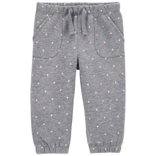 Baby Polka Dot Pull-On Fleece Joggers - Carter's | Carter's